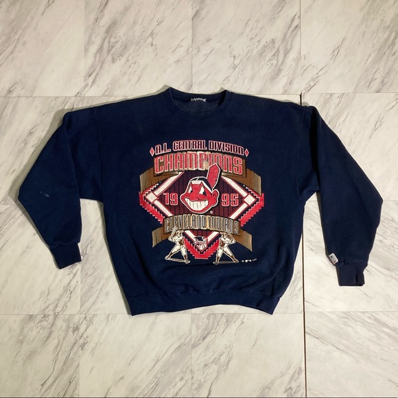 MLB Other - Vintage Cleveland Indian’s 1995 championship crewneck